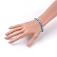 Electroplate Glass Beads Stretch Bracelets BJEW-JB04021-03-3