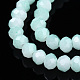 Two-Tone Imitation Jade Glass Beads Strands GLAA-T033-01A-04-3