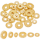 Ph pandahall 60 pièces perles d'espacement en laiton doré 18 carats KK-PH0037-03-1