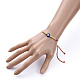 Bracelets réglables de perles tressées avec cordon en nylon BJEW-JB05250-04-4
