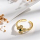 Кольца-манжеты для пальцев из латуни с микропаве из кубического циркония для женщин RJEW-M028-96B-G-3