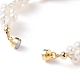 Pulsera vintage de perlas naturales BJEW-TA00035-5