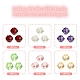 90Pcs 6 Colors Faceted Transparent Glass Beads GLAA-Q026-05-2