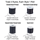 Pandahall Elite 4rolls 4 style fil de nylon tressé plat DIY-PH0003-28-2