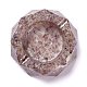 Resin with Natural Other Quartz Chip Stones Ashtray DJEW-F015-07D-1