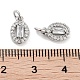 Латунные микро проложить кубического циркония подвески KK-C051-04P-04-3