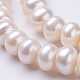 Fili di perle di perle d'acqua dolce coltivate naturali PEAR-P002-30-3