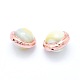 Perles de coquillage blanc PEAR-P057-02RG-2