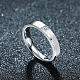 Regali di san valentino incisi amore infinito anelli di coppia in acciaio al titanio con zirconi cubici per donna RJEW-BB16457-8P-5