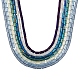 7 fili 7 fili di perle di vetro placcato stile EGLA-YW0001-24-2