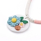 Handmade Polymer Clay Pendant Necklaces NJEW-JN03380-2