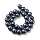 Electroplated Shell Pearl Beads Strands BSHE-G027-03B-2