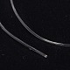 韓国のラウンドクリスタル弾性ストレッチスレッド  ブレスレット用ジェムストーンジュエリービーズクラフト作り  透明  0.4mm  約153.1~164.04ヤード（140~150m）/ロール EW-I003-A01-01-3