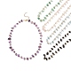 Set di collane di perline con pietre preziose miste naturali in stile 5 pz 5 NJEW-JN04061-1