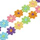 Daisy Flower Polyester Lace Trims OCOR-H109-06B-1