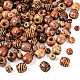 300pcs 3 perles en bois de style WOOD-PJ0001-04-2