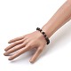 Natural Lava Rock Beads Stretch Bracelets BJEW-JB03838-04-4