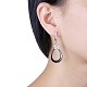 Trendy Sterling Silver Hoop Earrings EJEW-BB30020-A-3