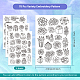 4 Sheets 11.6x8.2 Inch Stick and Stitch Embroidery Patterns DIY-WH0455-056-2