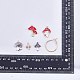 Kit de fabrication de boucles d'oreilles champignon bricolage DIY-SZ0009-21-2