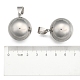 Fashionable 304 Stainless Steel Round Pendants STAS-R054-05-3