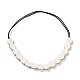Bandeau de cheveux élastique rétro en strass et imitation de perles en plastique pour femmes et filles OHAR-B005-02-2