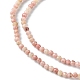 Chapelets de perles en rhodonite naturelle G-F748-U01-01-4