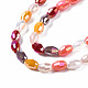 Electroplate Glass Beads Strands EGLA-N002-09F-3