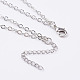 316 Stainless Steel Two Tiered Necklaces NJEW-JN02056-3