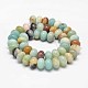 Rondelle Natural Flower Amazonite Beads Strands G-K094-10x6mm-A-2