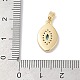 Латунные микро проложить кубического циркония подвески KK-Q030-03C-G-3