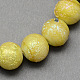Perlas de abalorios de perlas de vidrio con textura de color ab X-EGLA-R090-4mm-02-1