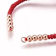 Nylonschnur geflochtene Perlen Armbänder machen BJEW-F360-FRG18-2