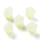 4-pétale bouchons acrylique opaque de perles X-SACR-D007-08B-2