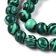 Chapelets de perles en malachite synthétique G-Q462-57-6mm-3