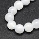 Natural Blue Calcite Round Bead Strands G-N0081-6mm-15-2