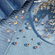 BENECREAT 14Pcs 7 Colors Pink Red Flower Enamel Beads 18K Gold Plated White Blue Cherry Blossoms Flower Pendant for DIY Bracelet Earrings Necklaces Jewelry Making KK-BC0004-49-5