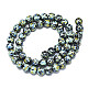 Spray Painted Non-magnetic Synthetic Hematite Beads Strands G-S352-83B-2