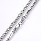 304 Stainless Steel Wheat Chain Necklaces NJEW-F227-04P-01-2