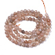 Chapelets de perles de sunstone naturelle naturelles G-N328-009-2