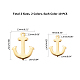 UNICRAFTALE 2 Colors Anchor Helm Charms 40pcs 2 Sizes Metal Anchor Pendants Stainless Steel Charm 1.5mm Hole Metal Charm Pendants for Women Wen Jewelry Making Crafting STAS-UN0004-10-2