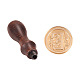 PandaHall Elite DIY Letter Scrapbook Brass Wax Seal Stamps and Wood Handle Sets AJEW-PH0010-E-4