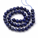 Chapelets de perles en lapis-lazuli naturel G-S259-43-6mm-2