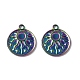 Ion Plating(IP) 304 Stainless Steel Pendant Cabochon Settings STAS-G278-01MC-2