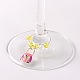 Alloy Enamel Handbag Wine Glass Charms AJEW-JO00026-05-2