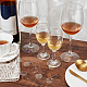 Ciondoli per bicchieri da vino in acrilico trasparente rotondi piatti AJEW-AB00109-4