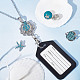 SUNNYCLUE DIY Ocean Theme Office Lanyard ID Badge Holder Necklace Making Kit DIY-SC0021-49-4