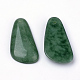 天然のグリーンジェイドの宝石のペンダント  シーグリーン  41x22x6mm  穴：2mm X-G-R160-01-3