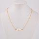 Brass Tube Beads Pendant Necklaces NJEW-JN00895-02-1