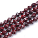 Natürliche rote Jaspis Perlen Stränge G-S149-34-8mm-1